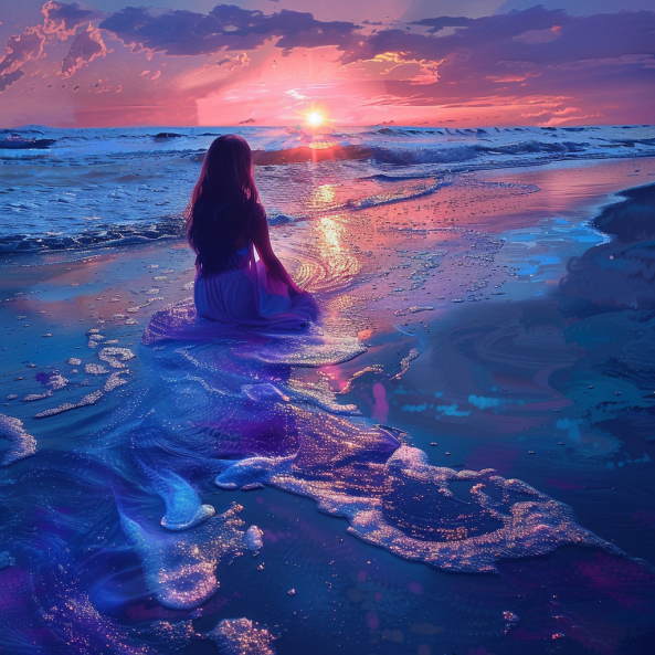 femme plage zen méditation